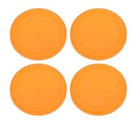 sourcing map 4Pcs Silicone Cup Lids, 3.9 Inch Mug Cover Reusable Silicone Cup Covers Anti-Dust Airtight Seal Mug Lid Stretch Lids for Hot and Cold Drinks Cup Glass Cup Coffee Cup, Orange