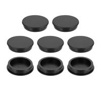 sourcing map 4Pcs Silicone Hole Plug 66.3mm, Black High Temp T Type Rubber Stoppers for 65-66mm Hole, Waterproof Button Hole End Covers for Powder Coating, Sealing Plugs, Pipe Holes