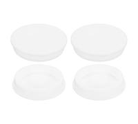 sourcing map 4Pcs Silicone Hole Plug 71.3mm, White High Temp T Type Rubber Stoppers for 70-71mm Hole, Waterproof Button Hole End Covers for Powder Coating, Sealing Plugs, Pipe Holes