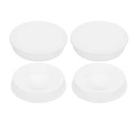 sourcing map 4Pcs Silicone Hole Plug 78.6mm, White High Temp T Type Rubber Stoppers for 77-78.3mm Hole, Waterproof Button Hole End Covers for Powder Coating, Sealing Plugs, Pipe Holes