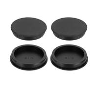 sourcing map 4Pcs Silicone Hole Plug 81.3mm, Black High Temp T Type Rubber Stoppers for 80-81mm Hole, Waterproof Button Hole End Covers for Powder Coating, Sealing Plugs, Pipe Holes