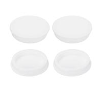 sourcing map 4Pcs Silicone Hole Plug 81.3mm, White High Temp T Type Rubber Stoppers for 80-81mm Hole, Waterproof Button Hole End Covers for Powder Coating, Sealing Plugs, Pipe Holes