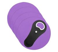 sourcing map 4Pcs Silicone Jar Opener Set, 12.5cm Non-Slip Multipurpose Grip Pads with 12x5cm Black Magnetic Bottle Opener Tool Thin Rubber Gripper for Weak Hands Seniors Kitchen Use, Purple