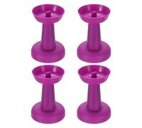 sourcing map 4pcs Silicone Treats Holder 5.1" x 3.5" Washable Ice Cream Cone Holder Kitchen Tools Purple