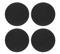 sourcing map 4pcs Silicone Trivet Mats 7.9" Dia Round Non-Slip Silicone Pot Holders for Hot Pots and Pans, Heat Resistant Hot Pads for Kitchen Hot Dishes Table Countertops, Black