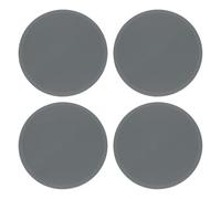 sourcing map 4pcs Silicone Trivet Mats 9.8" Dia Round Non-Slip Silicone Pot Holders for Hot Pots and Pans, Heat Resistant Hot Pads for Kitchen Hot Dishes Table Countertops, Grey