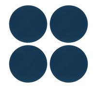 sourcing map 4pcs Silicone Trivet Mats 9.8" Dia Round Non-Slip Silicone Pot Holders for Hot Pots and Pans, Heat Resistant Hot Pads for Kitchen Hot Dishes Table Countertops, Dark Blue