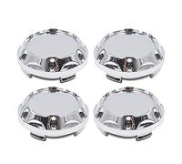 sourcing map 4Pcs Silver Tone 64mm Dia 4 Lugs Car Tire Wheel Center Hub Caps Cover Protector