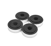 sourcing map 4pcs Silver Tone Plastic CD Player Speaker Amplifier Feet Pads for Home Car