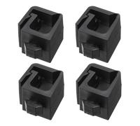 sourcing map 4Pcs Single Slot Flat Cable Clamp 6, 10mm Mount Slot Width Wire Holder ABS for 20 Series European Standard Aluminum Extrusion
