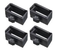 sourcing map 4Pcs Single Slot Flat Cable Clamp 8, 13mm Mount Slot Width Wire Holder ABS for 40 Series European Standard Aluminum Extrusion