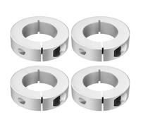 sourcing map 4pcs Single Split Clamp-On Shaft Collar 50mm Bore One-Piece Clamping Collar, 85mm OD, 22mm Thickness, Aluminum Alloy Set Screw Split Collar Clamp