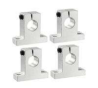 sourcing map 4PCS SK16 Aluminum Linear Motion Rail Clamping Rod Rail Guide Support for 16mm Diameter Shaft