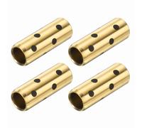sourcing map 4pcs Sleeve Bearings 8mm Bore x 11mm OD x 30mm Height, Wrapped Oilless Bushings Brass Graphite, JDB Oilless Graphite Lubricating Cast Brass Bushing