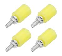 sourcing map 4Pcs Slide Gate Guide Roller, 1.57" Nylon Rollers Gate Support Assembly, Universal Door Pulley Wheels for Sliding Rolling Gate, Electric Door, Beige