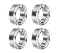 sourcing map 4Pcs SMR148ZZ Deep Groove Ball Bearings, 8x14x4mm 440C Stainless Steel Double Shielded Bearings, ABEC 5
