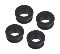sourcing map 4Pcs Snap Rubber Grommet Hole Plug Mount Dia 17mm ID 13mm H 12mm Seal Anti-Scratch for Electrical Box Cable Pipe Black
