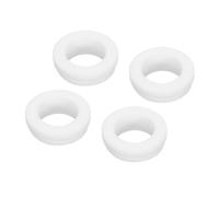 sourcing map 4Pcs Snap Rubber Grommet Hole Plug Mount Dia 18mm ID 14mm H 9mm Narrow Groove Width 2mm Seal Anti-Scratch for Electrical Box Cable Pipe White