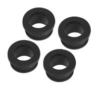 sourcing map 4Pcs Snap Rubber Grommet Hole Plug Mount Dia 19mm ID 15mm H 14mm Seal Anti-Scratch for Electrical Box Cable Pipe Black