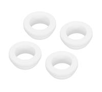 sourcing map 4Pcs Snap Rubber Grommet Hole Plug Mount Dia 20mm ID 16mm H 9mm Narrow Groove Width 2mm Seal Anti-Scratch for Electrical Box Cable Pipe White