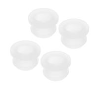 sourcing map 4Pcs Snap Rubber Grommet Hole Plug Mount Dia 21mm ID 16.5mm H 13.5mm Seal Anti-Scratch for Electrical Box Cable Pipe Transparent