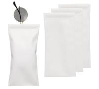 sourcing map 4Pcs Soft Glasses Case, Squeeze Top Portable Glasses Bag, Leather Sunglasses Case, Suitable for Men and Women Sunglasses Case (White)