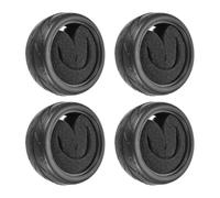 sourcing map 4pcs Soft Rubber RC Car Tires for 1/10 Scale Touring On-Road Racing Car- 62mm x 26mm Performance Tyre, Black