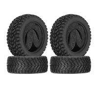 sourcing map 4Pcs Soft Rubber RC On-Road Car Tyres D17-Type Sponge Inside for RC 1/10 HSP Tires Scale Touring On-Road Racing DIY Model Car- 75mm(2.95") OD x 30mm(1.2") Width, Black