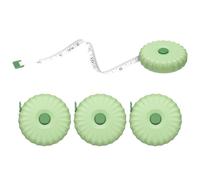 sourcing map 4Pcs Soft Tape Measure 200cm/79" Double Scale Green | Retractable Mini Cartoon Measuring Tape,Cute Tape Measurer for Sewing Craft Cloth Fabric Tailor Weight Loss Body Measurements