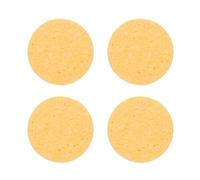sourcing map 4pcs Soldering Iron Cleaning Sponge 1.97" Replacement Sponge High Temperature for Cleaning Welding Soldering Iron Tip, Yellow