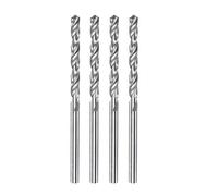 sourcing map 4pcs Solid Carbide Drill Bits 2mm C3/K10 Tungsten Carbide Precision Mini Micro Straight Shank Twist Drill Bit for Stainless Steel Metal Plastic Wood