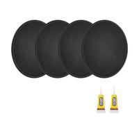 sourcing map 4Pcs Speaker Dust Cap 110mm/4.33" Outer Diameter Dome Paper Cap Subwoofer Coil Cover Caps with Repair Glue for Speaker Decoration Accessory Repair