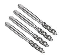 sourcing map 4pcs Spiral Flute Thread Taps 1/4-20 BSW H2 Machine Threading Tap Bit, Uncoated Screw Tapping Repair Tool, M35 Cobalt High-Speed Steel (M35 HSS-CO)