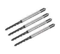 sourcing map 4pcs Spiral Flute Thread Taps, M2 x 0.4 Nitride Coated Metric Screw Tap, Fully Ground High Speed Steel 6542 Machine Tapping Threading Tool for Machinist Thread Repair