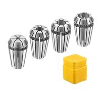 sourcing map 4pcs Spring Collet Chuck ER16 1/8" - 3/8" 65Mn Spring Steel Precision Router Collets for CNC Engraving Milling Lathe Tool