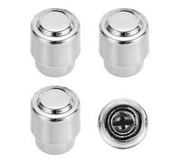 sourcing map 4Pcs ST Guitar 3/5 Way Pickup Barrel Switch Tip Cross Hole ID 0.16 x 0.14" Plastic Toggle Switch Knobs Cap for Electric Guitar Replacement Parts, Chrome Silver