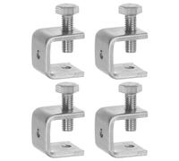 sourcing map 4Pcs Stainless Steel C Clamps Mini 0.79" Wide Jaw Opening Small Metal U Clamp for Woodworking Welding Building Household Mounting