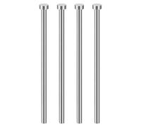 sourcing map 4pcs Straight Ejector Pin 1/4" Dia 150mm (5.9") Long GCR15 Round Tip Punches Steel Ejector Pin Punch for Die Manufacturing Mechanical Maintenance