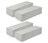 sourcing map 4Pcs Stretch Armrest Covers, Polyester Soft Armchair Slipcovers Couch Recliner Arm Cover for Chair Sofa Protector, Light Grey, Diagonal Plaid