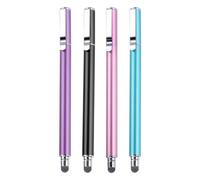 sourcing map 4pcs Stylus Pens for Touch Screens Universal Capacitive Stylus Pencil Sensitivity for Phone Tablet Touch Screen Device,Black Blue Purple Pink