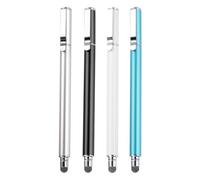 sourcing map 4pcs Stylus Pens for Touch Screens Universal Capacitive Stylus Pencil Sensitivity for Phone Tablet Touch Screen Device,Black Sky Blue Silver White
