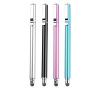 sourcing map 4pcs Stylus Pens for Touch Screens Universal Capacitive Stylus Pencil Sensitivity for Phone Tablet Touch Screen Device,Black Pink Silver Blue