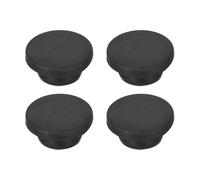 sourcing map 4pcs T-Shaped Silicone Plugs 26mm 1 Inch Dia Snap in Plug Hole Seal Cover Round Rubber Stopper for Kitchen Rubber Bulkheads Waterproof Sealing Plugs Black