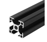 sourcing map 4PCS t Slot 3030 Aluminum Extrusion, 500mm European Standard Anodized Linear Rail Profile for 3D Printer Parts CNC DIY Projects, Black