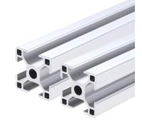 sourcing map 4PCS t Slot 3030 Aluminum Extrusion, 600mm European Standard Anodized Linear Rail Profile for 3D Printer Parts CNC DIY Projects, Silver