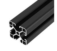 sourcing map 4PCS t Slot 4040 Aluminum Extrusion, 350mm European Standard Anodized Linear Rail Profile Framing for 3D Printer Parts CNC DIY Projects, Black