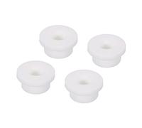 sourcing map 4Pcs T Type Rubber Grommet Mount Dia 22mm ID 12mm H 14mm Seal Protection Flexible Hole Plugs for Cable Pipe White
