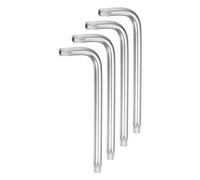 sourcing map 4pcs T45 Tamper Proof Torx Star Key Bit Wrench 4.49" L-Shaped 6 Points Wrenches Chrome-Vanadium Steel Hand Tool for Automotive/Home Repairs