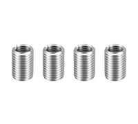 sourcing map 4pcs Thread Repair Inserts M20 x 2.5 Male to M16 x 2 Female Thread 30mm Long Stainless Steel Reducing Nuts Metric Self Tapping Sleeves Threaded Reducer Industrial Fasteners