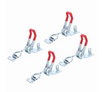 sourcing map 4Pcs Toggle Latch Clamp, 5 Inch Iron Adjustable Toggle Clamp 400lbs Holding Capacity Pull for Box Case Gate Cabinet